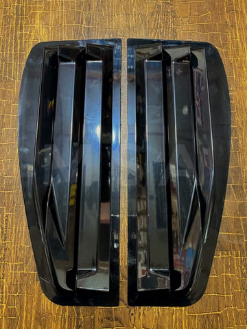 Suzuki Wagon R Side Windows Quater Louver Covers - Black