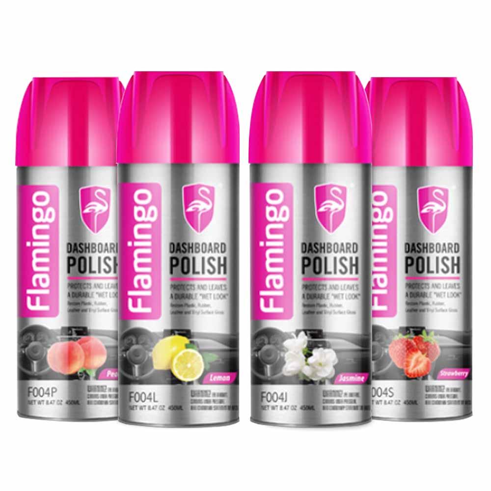 Flamingo 450ml Car Dashboard, Leather and Tyre Spray Polish
