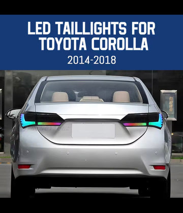 Toyota Corolla RGB LED Taillights | Dynamic Sequential | 2014–2018