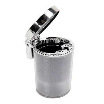 Car Ashtray Portable LED Lamp Smoke Cigarette Ash Holds