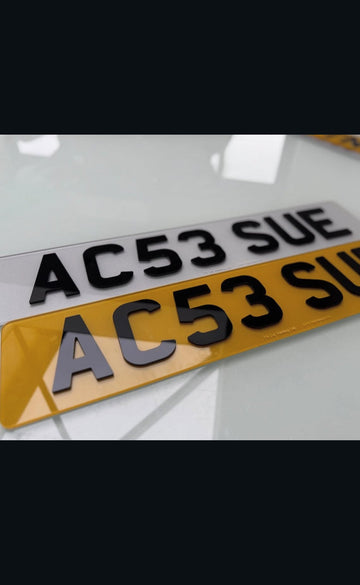 3D Gel Number Plates