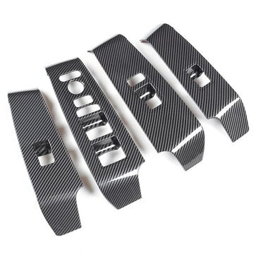 Honda Civic 2022 Carbon Fiber Doors Window Switch Buttons Trims - 4 Pcs